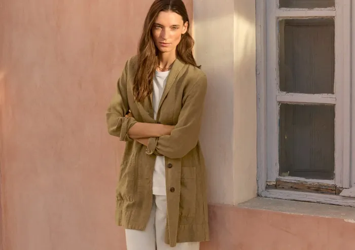 Poetry Fashion Jackets and Coats Women Long Jacket Wheat