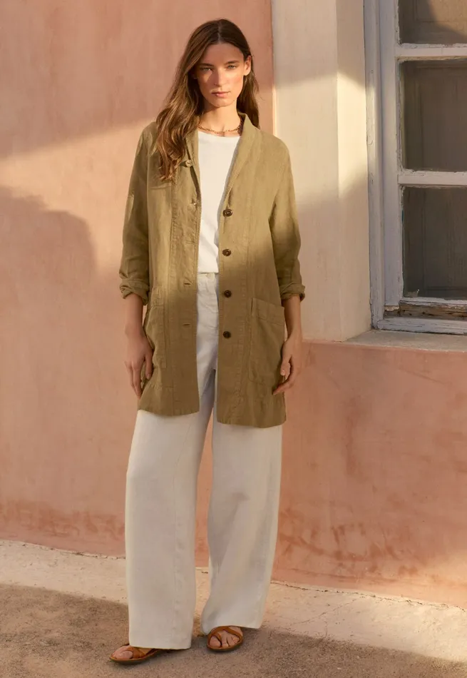 Poetry Fashion Jackets and Coats Women Long Jacket Wheat