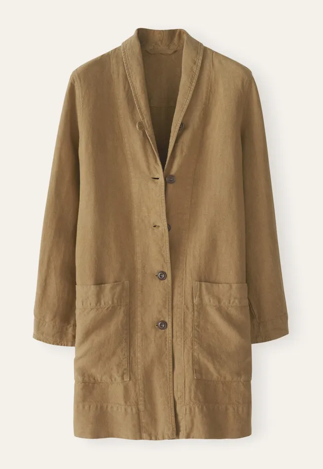 Poetry Fashion Jackets and Coats Women Long Jacket Wheat