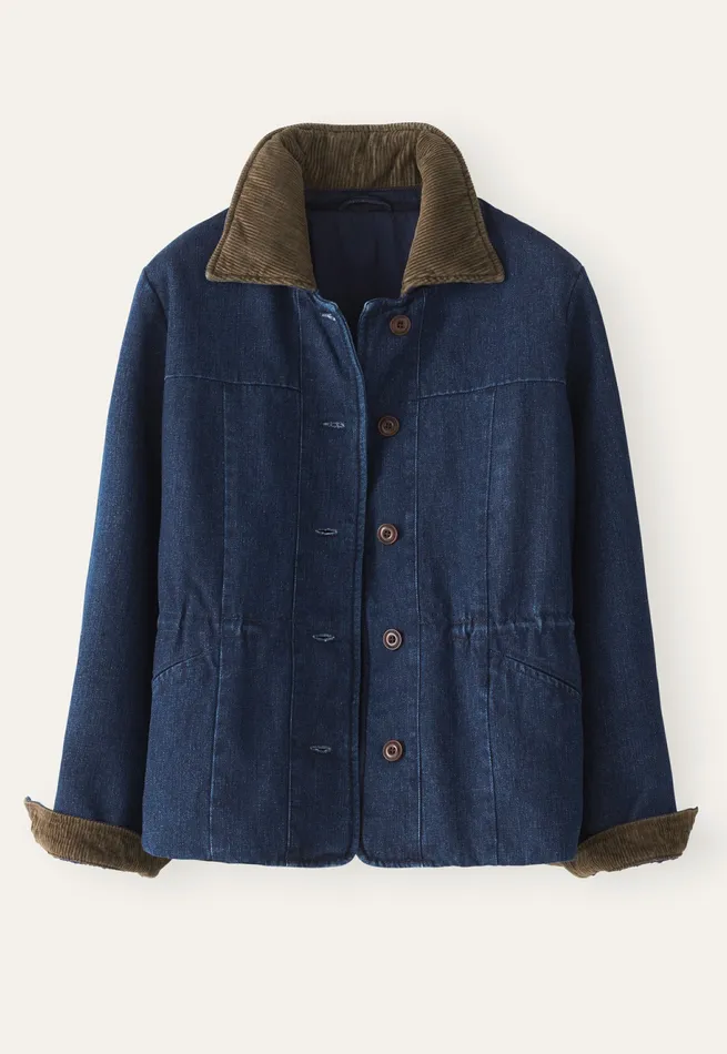 Poetry Fashion Jackets and Coats Women Padded Jacket Dark Denim