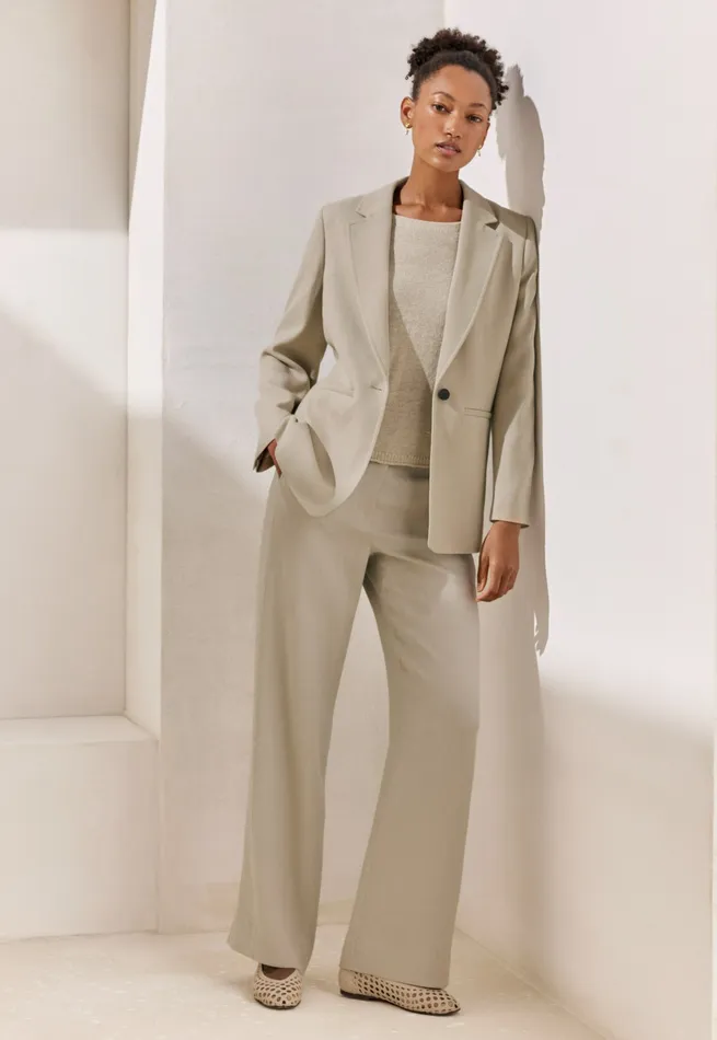 Poetry Fashion Jackets and Coats Women Tailored Blazer Pale Natural