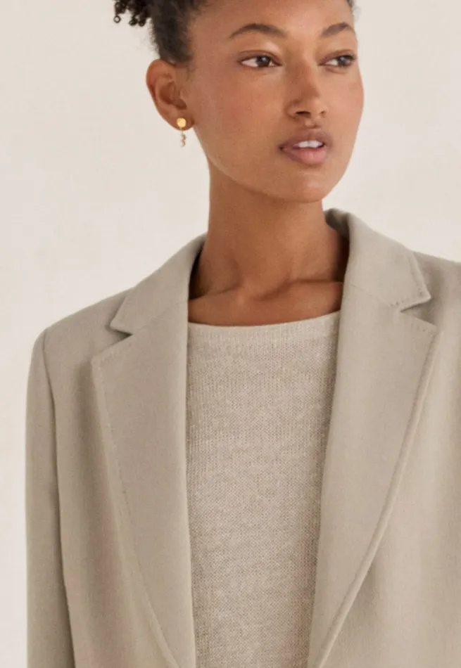 Poetry Fashion Jackets and Coats Women Tailored Blazer Pale Natural