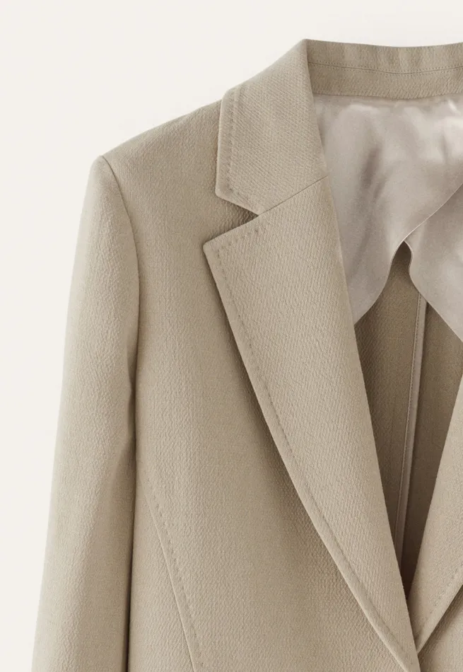 Poetry Fashion Jackets and Coats Women Tailored Blazer Pale Natural