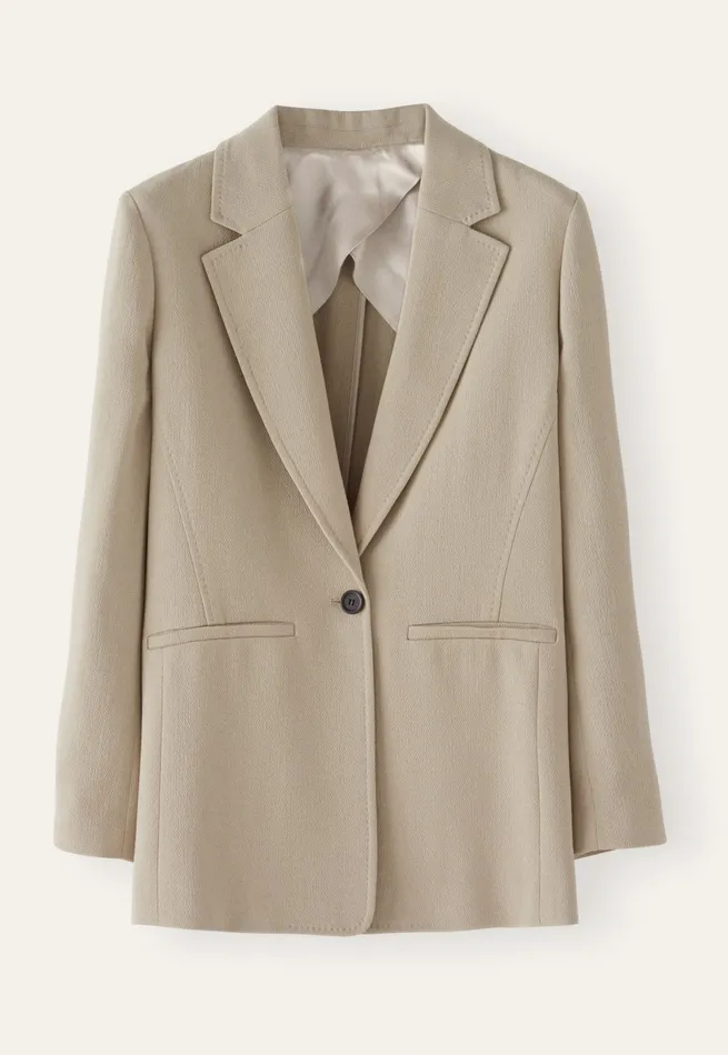 Poetry Fashion Jackets and Coats Women Tailored Blazer Pale Natural