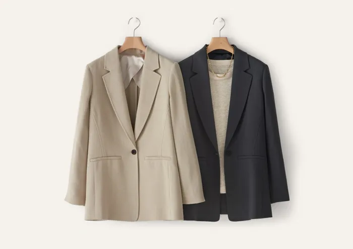 Poetry Fashion Jackets and Coats Women Tailored Blazer Pale Natural