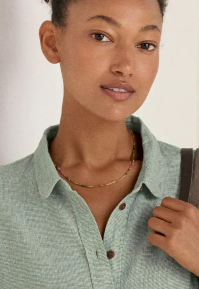 Poetry Fashion Jewellery Women Beaded Necklace Pink Green