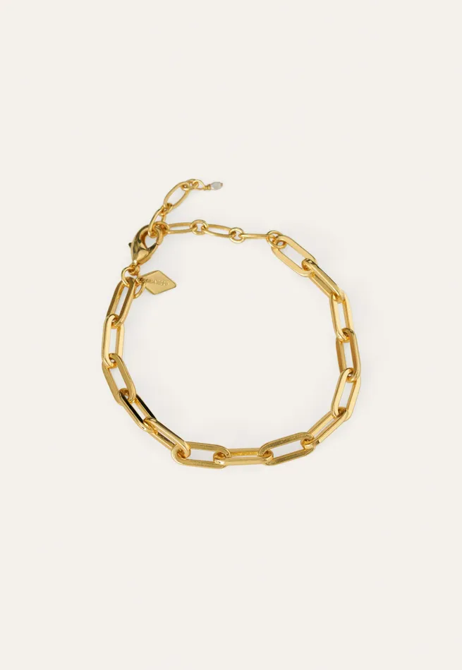 Poetry Fashion Jewellery Women Goldlink Bracelet Gold