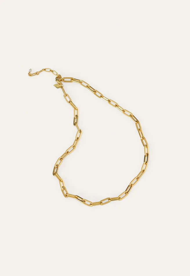 Poetry Fashion Jewellery Women Goldlink Necklace Gold