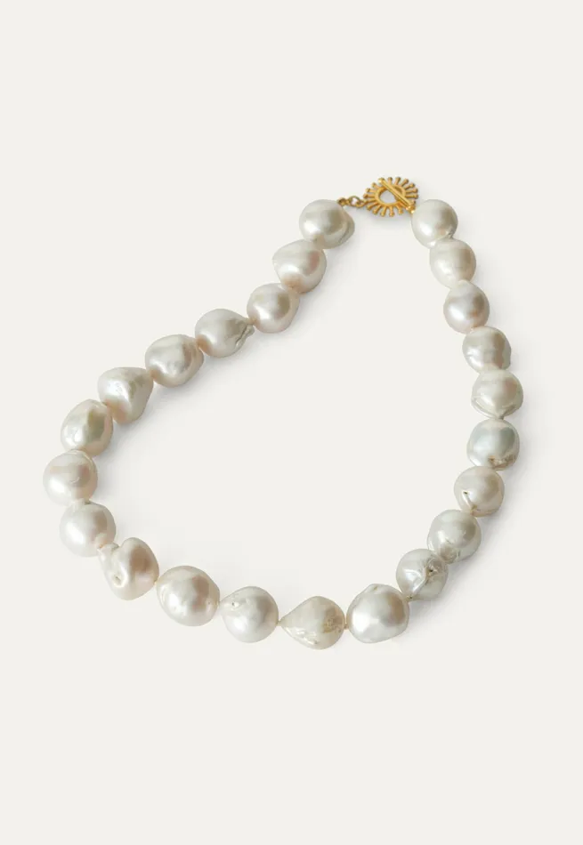 Poetry Fashion Jewellery Women Pearl Necklace Gold Pearl