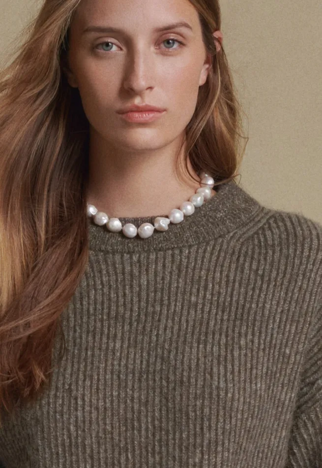 Poetry Fashion Jewellery Women Pearl Necklace Gold Pearl