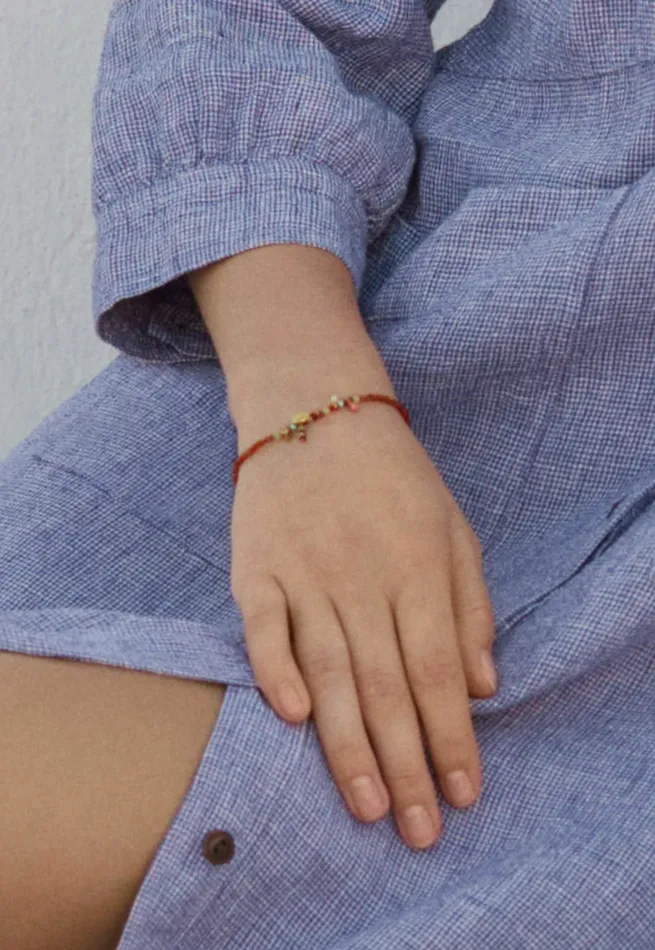 Poetry Fashion Jewellery Women Red Bead Bracelet Red