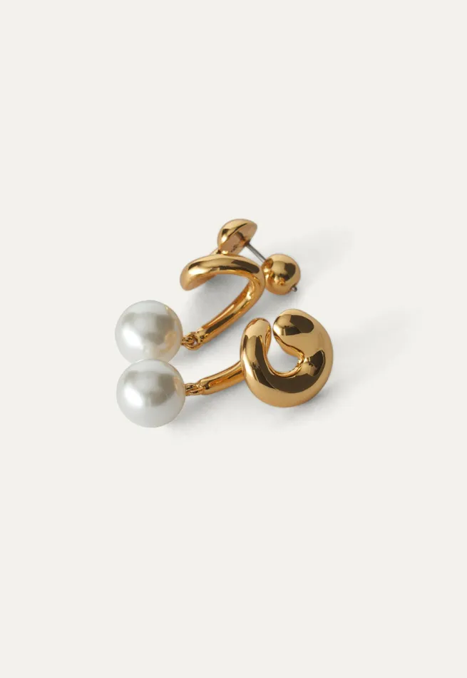 Poetry Fashion Jewellery Women Twist Earrings Gold