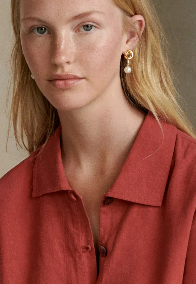Poetry Fashion Jewellery Women Twist Earrings Gold