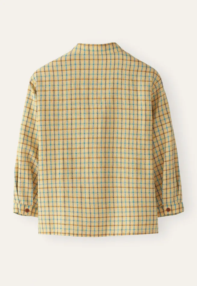 Poetry Fashion Shirts and Tunics Women Checked Shirt Honey Blue