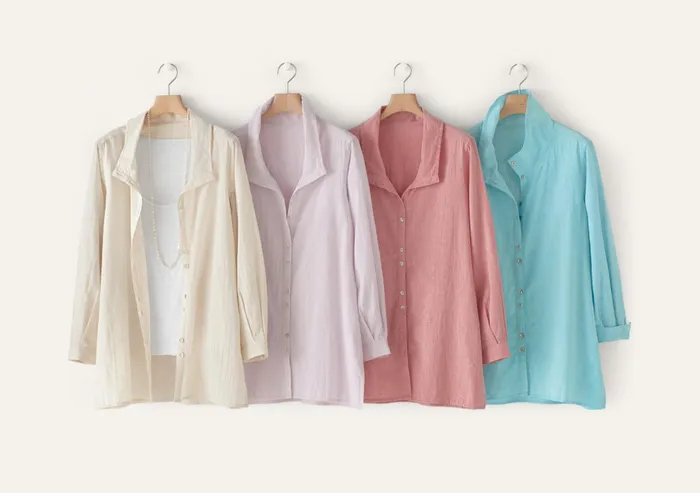 Poetry Fashion Shirts and Tunics Women Funnelneck Shirt Pale Lavender