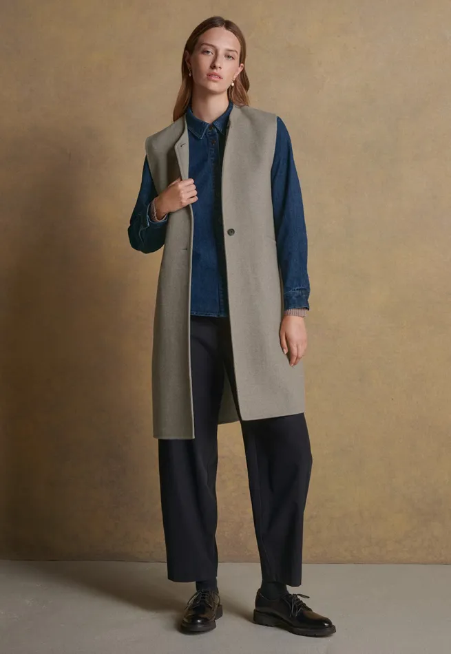 Poetry Fashion Shirts and Tunics Women Indigodyed Overshirt Dark Denim