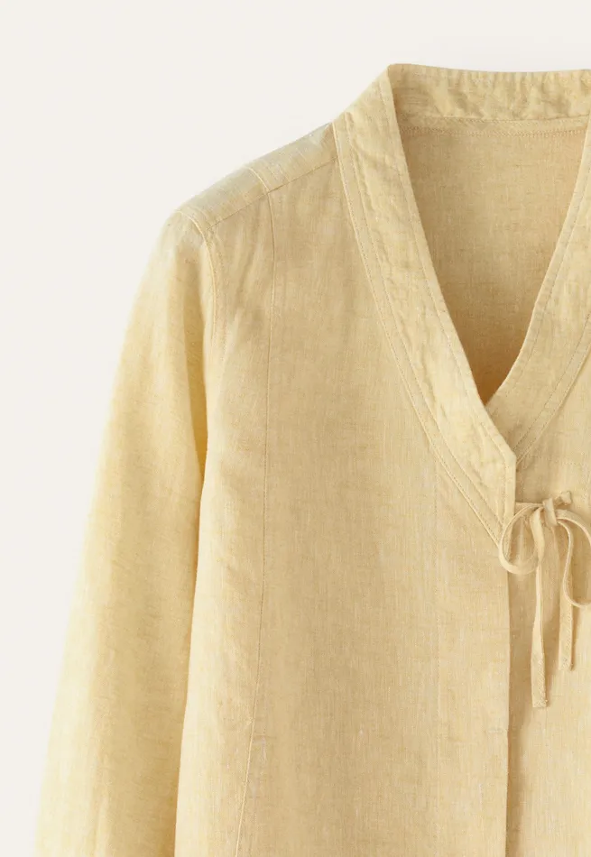 Poetry Fashion Shirts and Tunics Women Kimonostyle Shirt Pastel Yellow
