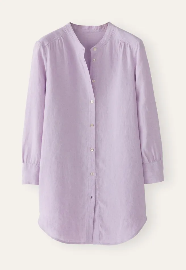 Poetry Fashion Shirts and Tunics Women Long Curvedhem Shirt Pink Lilac