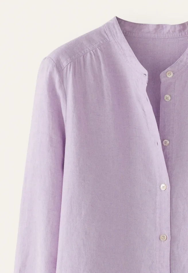 Poetry Fashion Shirts and Tunics Women Long Curvedhem Shirt Pink Lilac