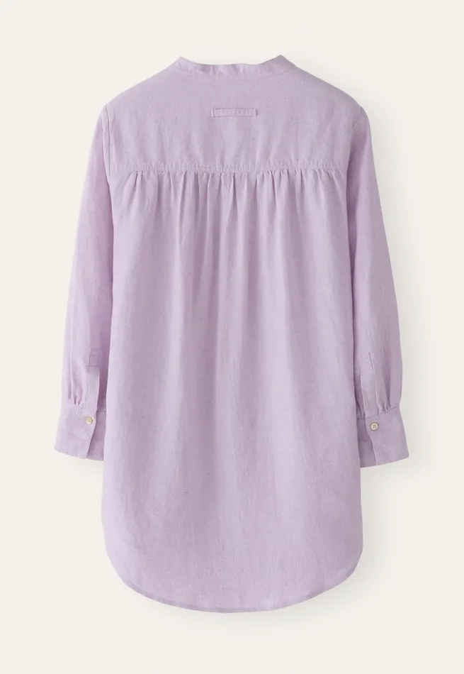 Poetry Fashion Shirts and Tunics Women Long Curvedhem Shirt Pink Lilac