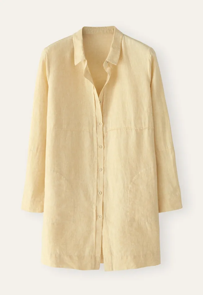 Poetry Fashion Shirts and Tunics Women Longline Shirt Pastel Yellow