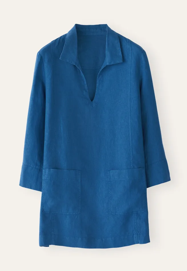 Poetry Fashion Shirts and Tunics Women Notchneck Tunic Azure