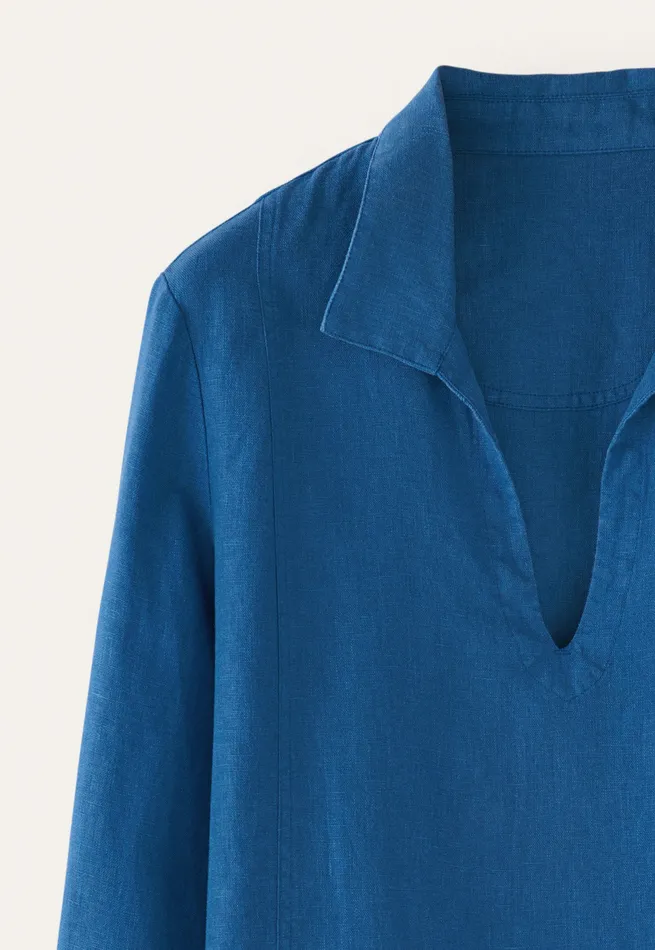 Poetry Fashion Shirts and Tunics Women Notchneck Tunic Azure