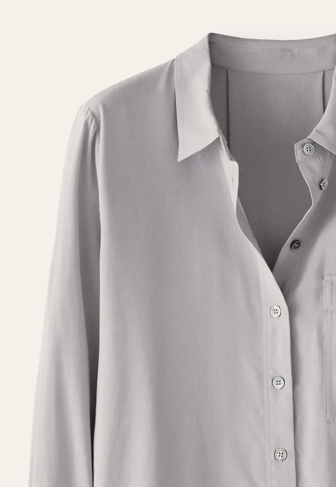 Poetry Fashion Shirts and Tunics Women Patch Pocket Blouse Pale Mink