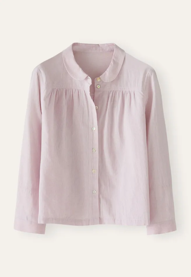 Poetry Fashion Shirts and Tunics Women Roundcollar Shirt Pale Lavender