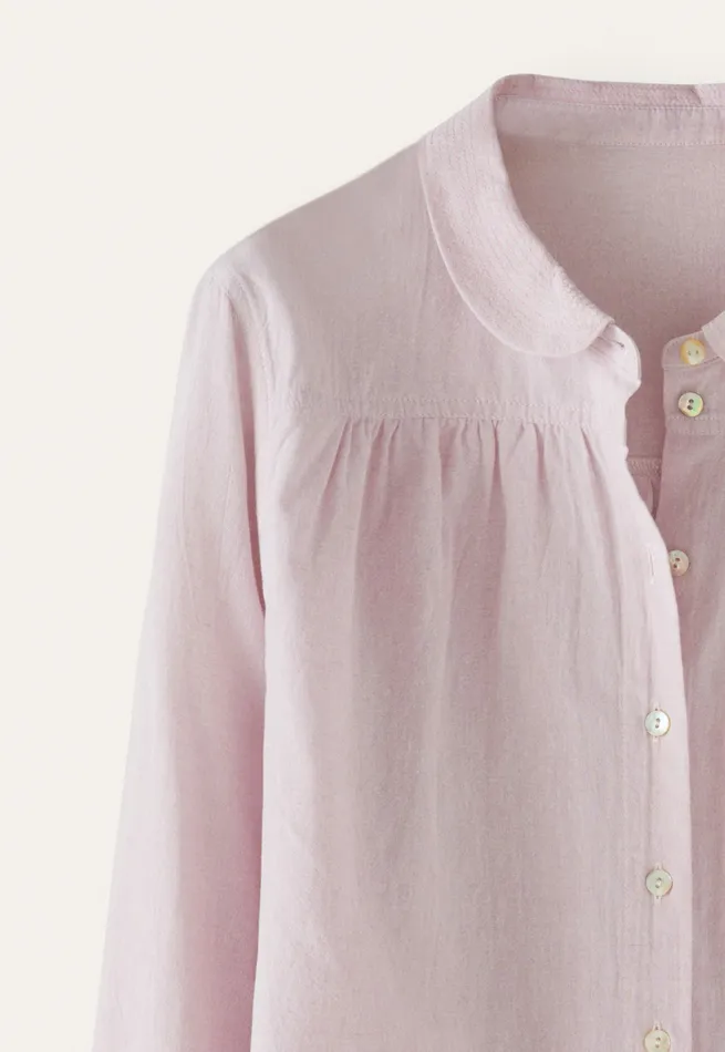 Poetry Fashion Shirts and Tunics Women Roundcollar Shirt Pale Lavender