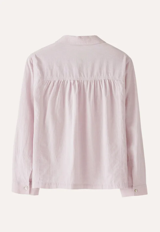 Poetry Fashion Shirts and Tunics Women Roundcollar Shirt Pale Lavender