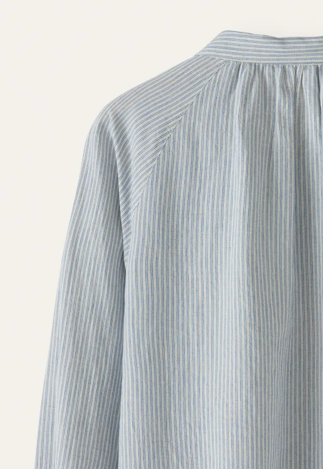 Poetry Fashion Shirts and Tunics Women Striped Blouse Ecru Blue