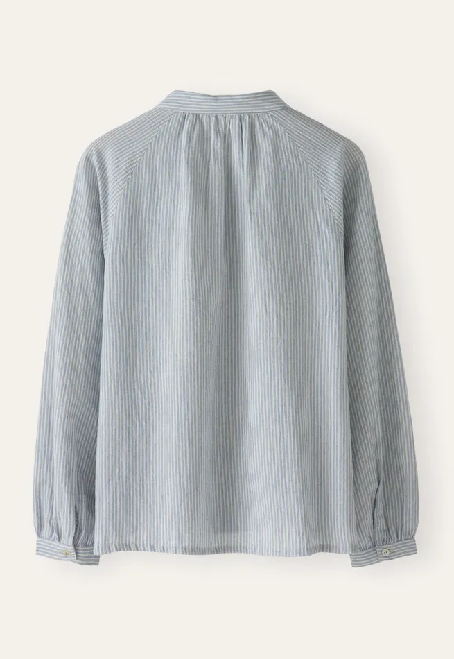 Poetry Fashion Shirts and Tunics Women Striped Blouse Ecru Blue