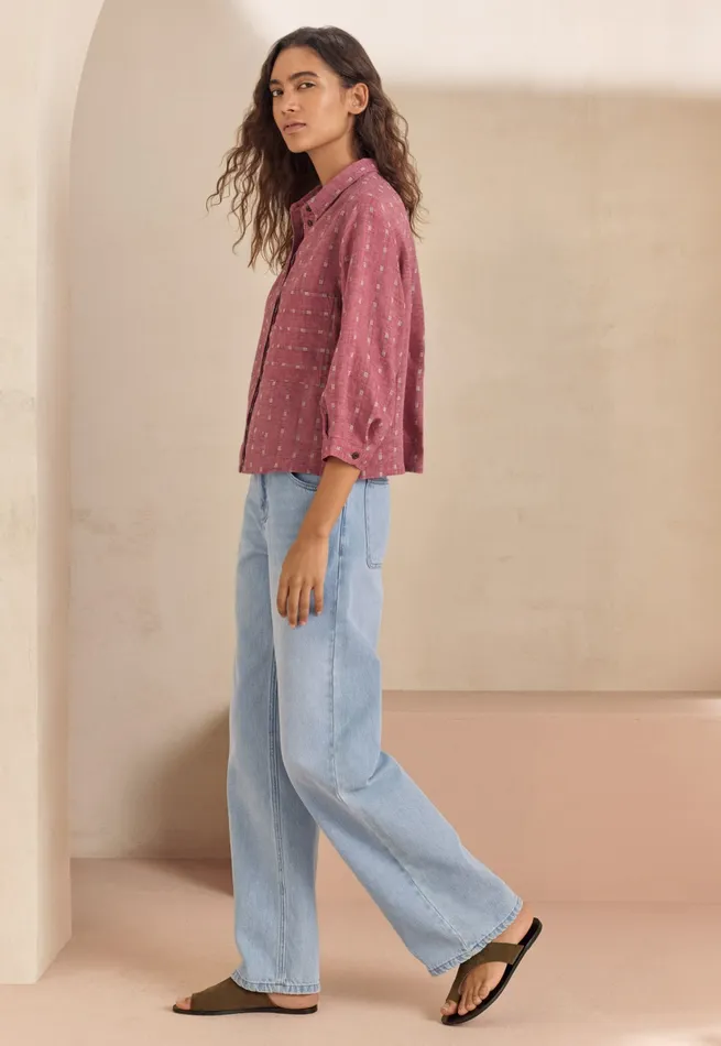Poetry Fashion Shirts and Tunics Women Striped Shirt Cranberry