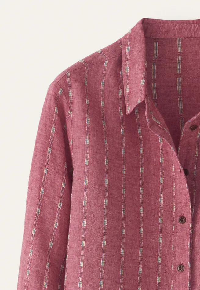 Poetry Fashion Shirts and Tunics Women Striped Shirt Cranberry