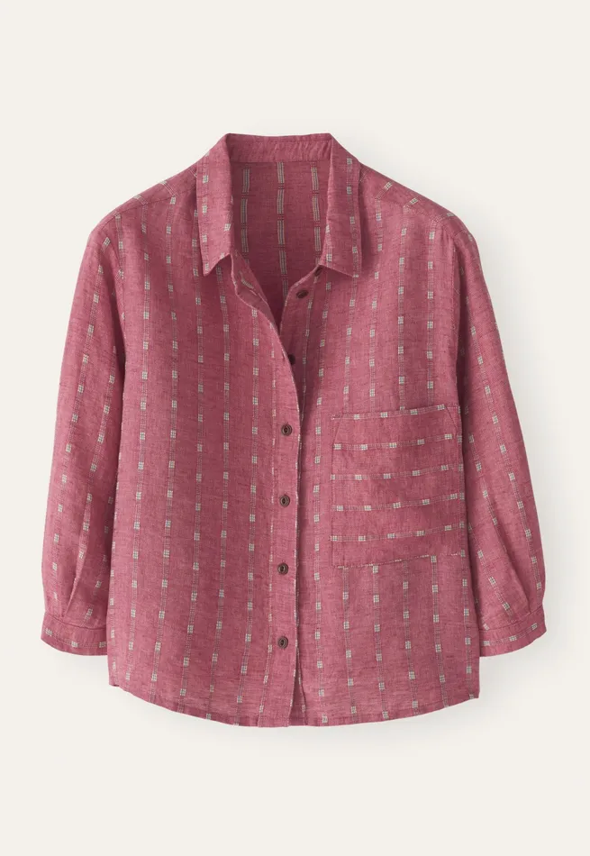 Poetry Fashion Shirts and Tunics Women Striped Shirt Cranberry