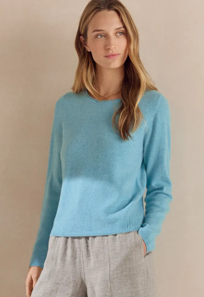 Poetry Fashion Sweaters Women Crewneck Sweater Soft Peacock