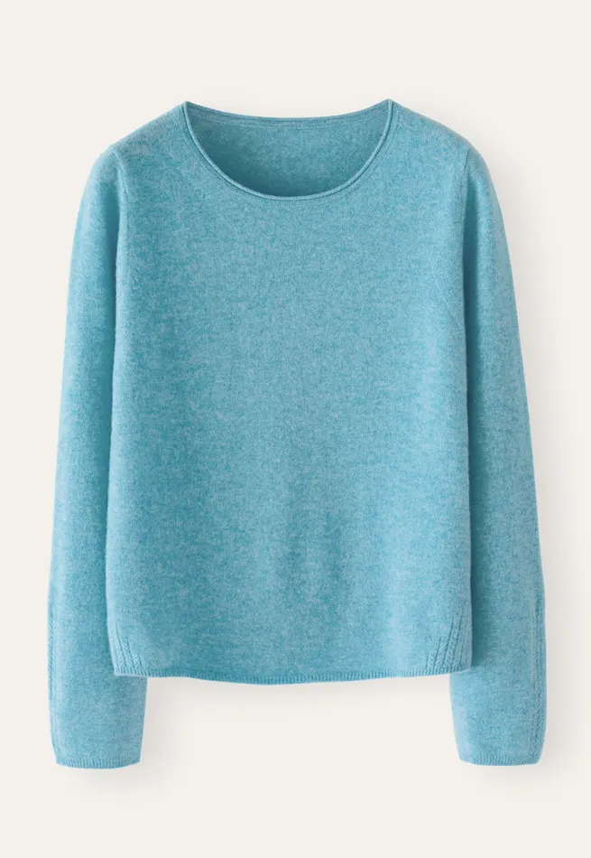 Poetry Fashion Sweaters Women Crewneck Sweater Soft Peacock