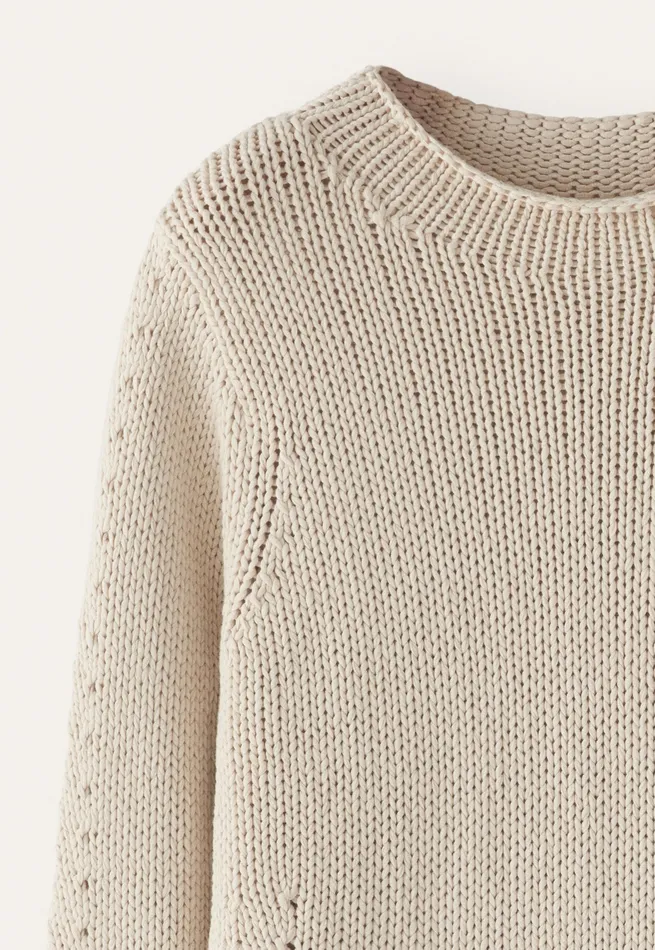 Poetry Fashion Sweaters Women Highneck Sweater Natural