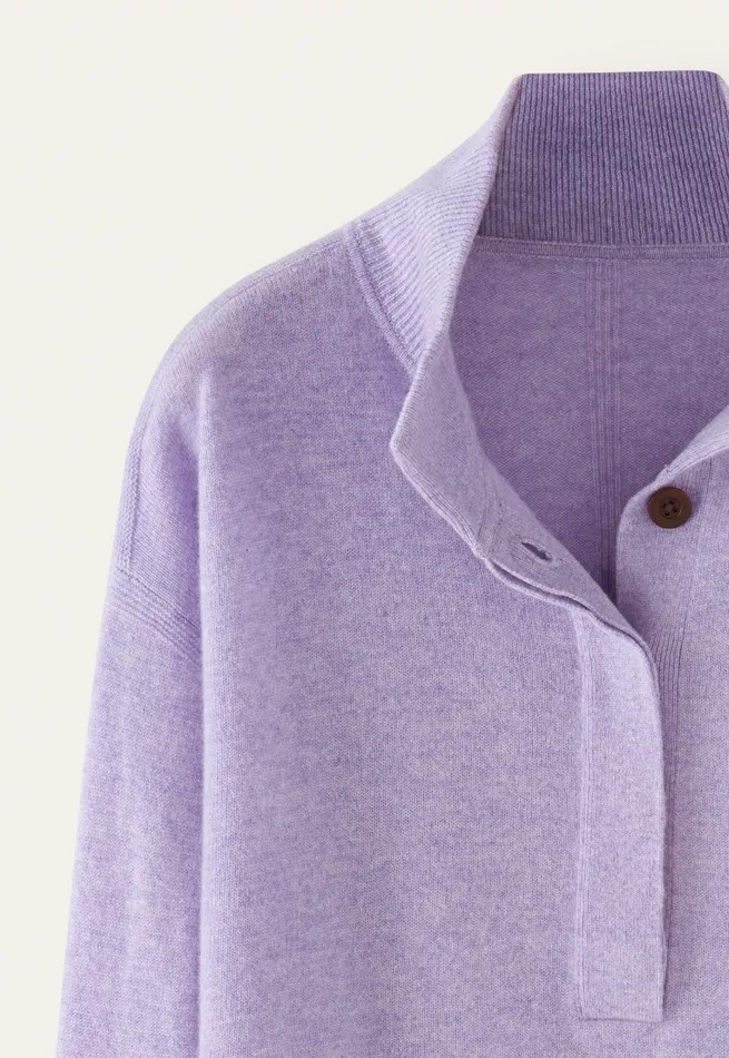 Poetry Fashion Sweaters Women Pocketdetail Sweater Soft Lavender