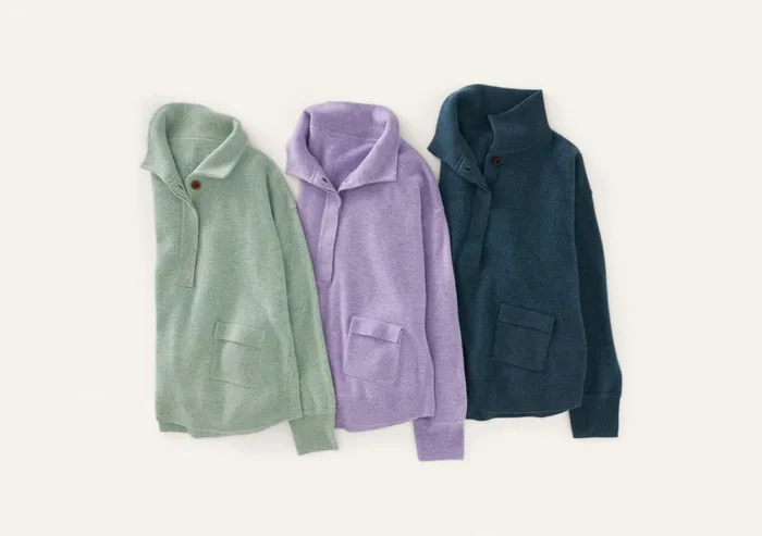Poetry Fashion Sweaters Women Pocketdetail Sweater Soft Lavender