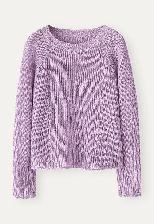 Poetry Fashion Sweaters Women Raglansleeve Sweater Pink Lilac
