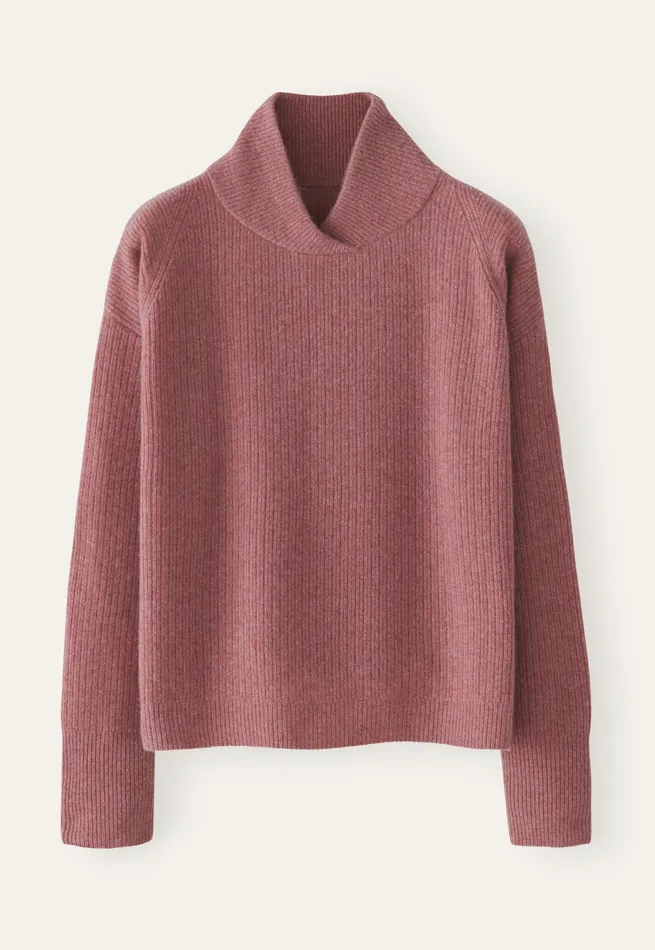 Poetry Fashion Sweaters Women Ribstitch Sweater Soft Berry