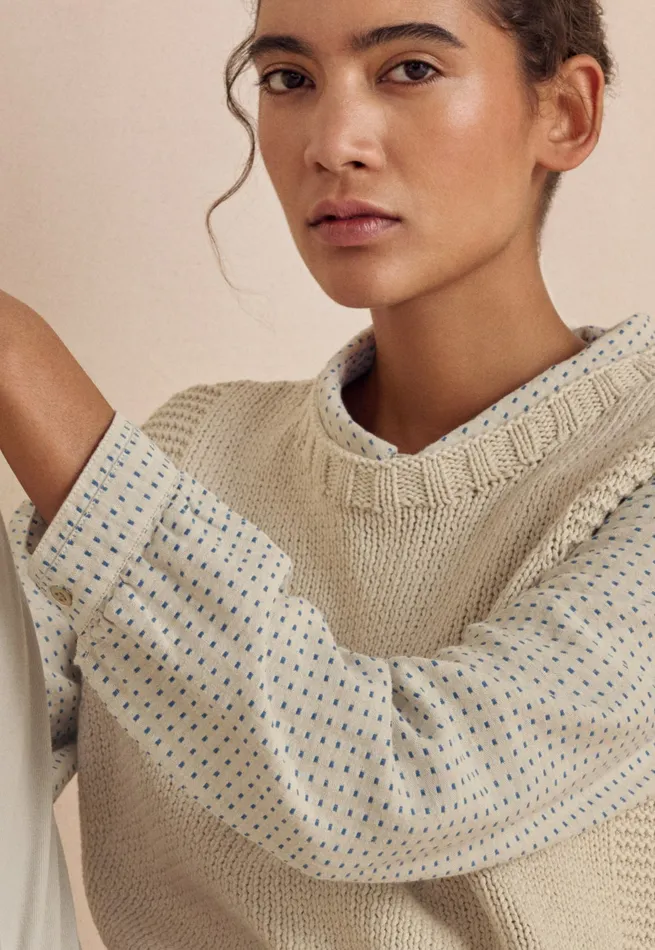 Poetry Fashion Sweaters Women Sleeveless Sweater Natural