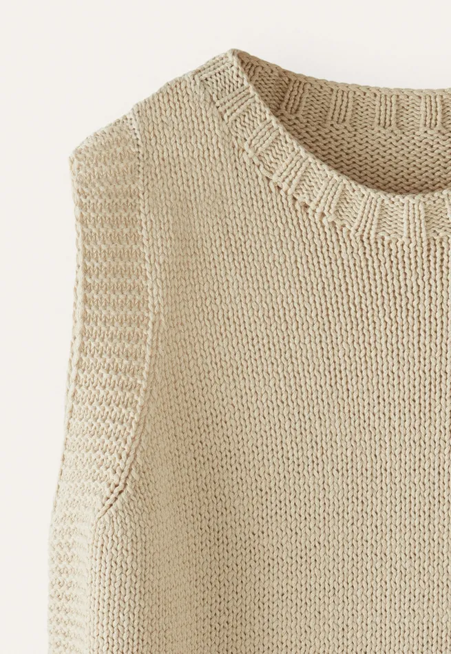Poetry Fashion Sweaters Women Sleeveless Sweater Natural