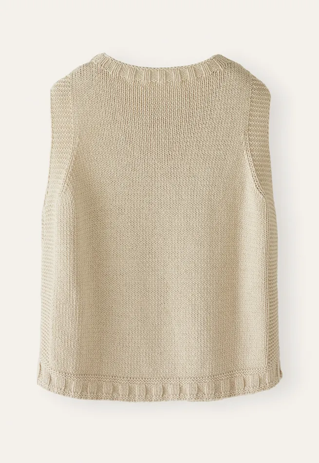Poetry Fashion Sweaters Women Sleeveless Sweater Natural