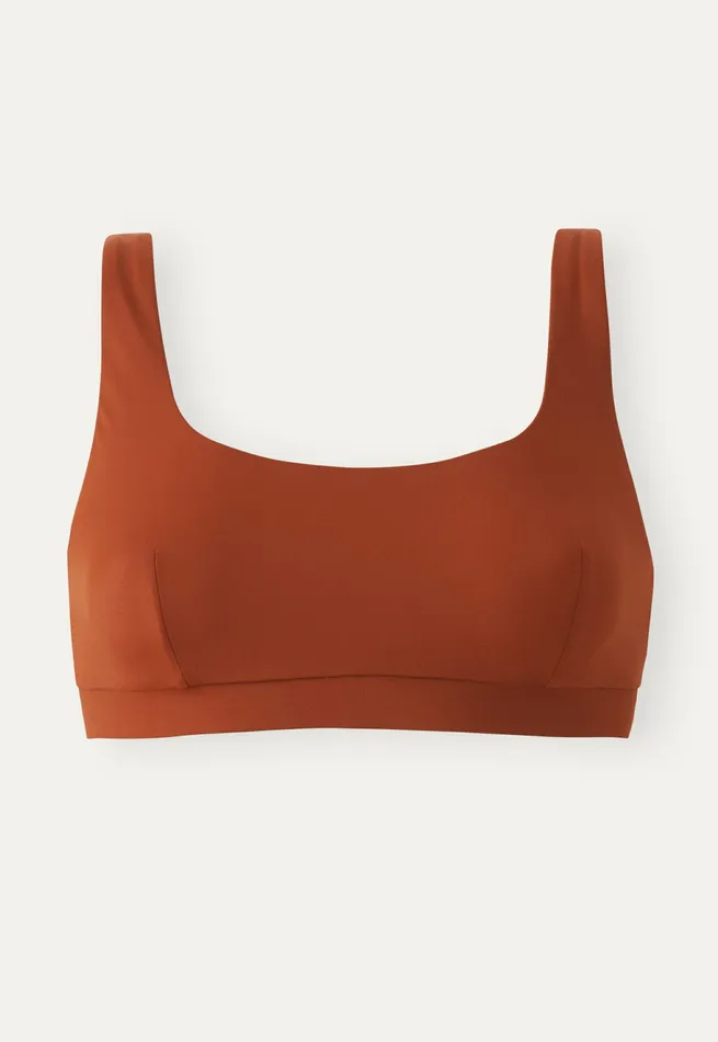 Poetry Fashion Swimwear Women Squareneck Bikini Top Burnt Sienna