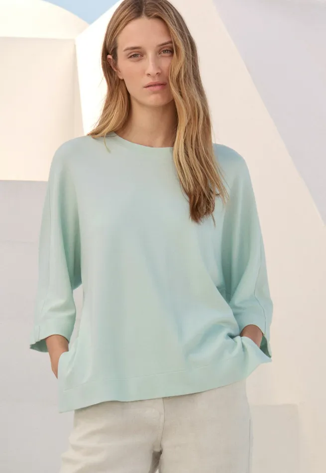 Poetry Fashion TShirt and Tops Women Dolmansleeve Top Soft Mint