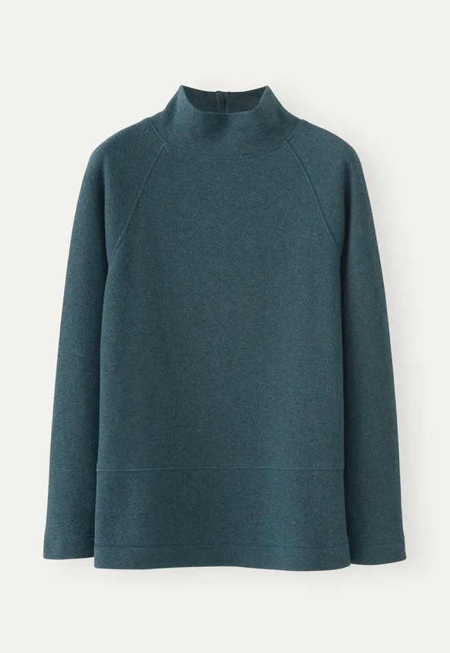 Poetry Fashion TShirt and Tops Women Funnelneck Tunic Petrol Teal