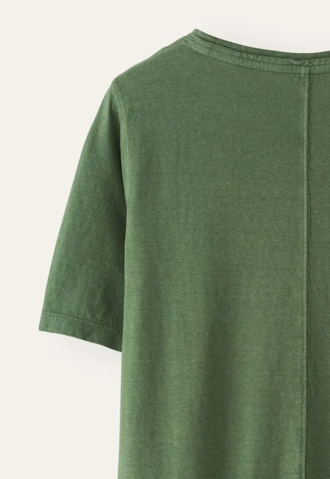 Poetry Fashion TShirt and Tops Women Garmentdyed Tshirt Olive